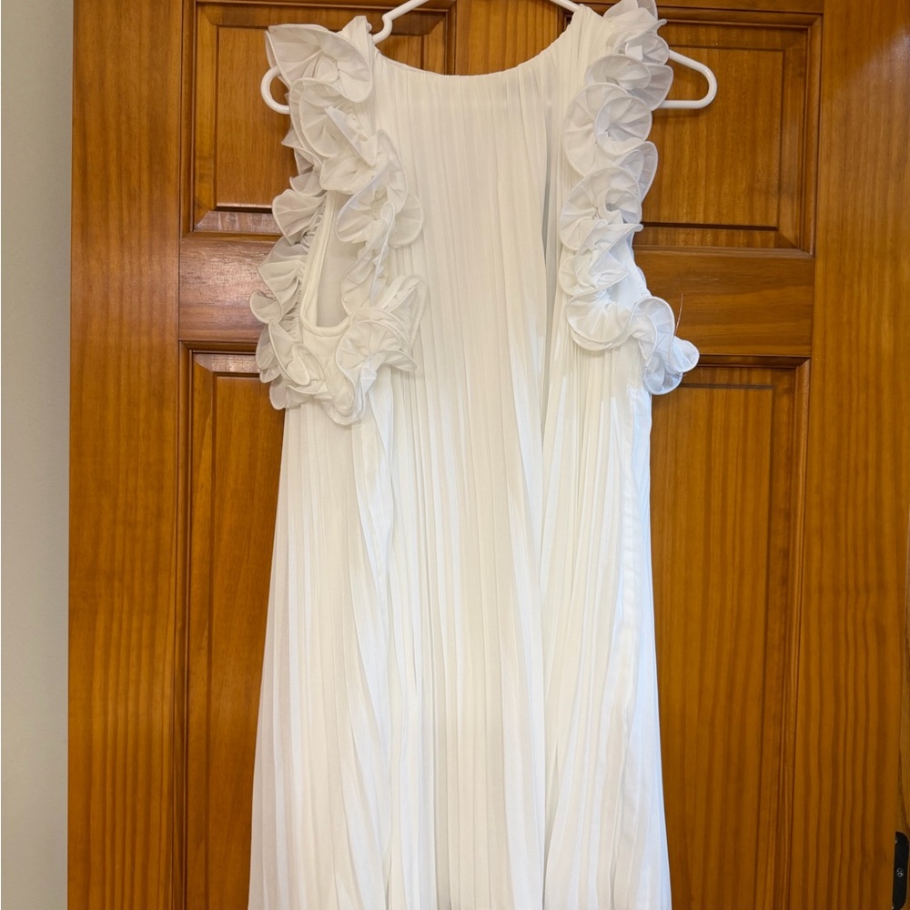 DO+BE White Ruffle Dress